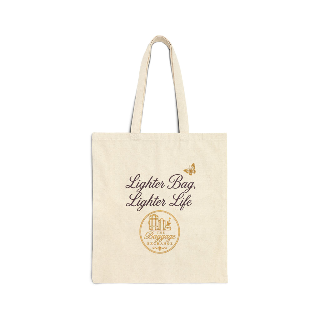 "Lighter Bag, Lighter Life" Canvas Tote
