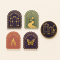 The Four Beats Sticker + Pin Set